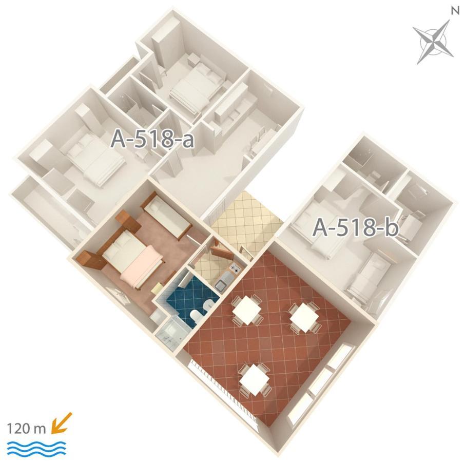 Apartments By The Sea Podgora, Makarska - 518 Εξωτερικό φωτογραφία
