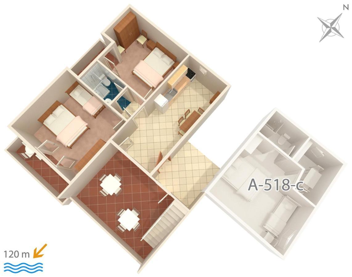 Apartments By The Sea Podgora, Makarska - 518 Εξωτερικό φωτογραφία